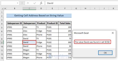 Address/Value Finding Examples .